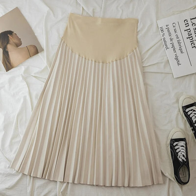 Suknja za trudnice Jesenska i zimska gornja odjeća modna korejska verzija plisirana suknja visokog struka Suknja a-kroja P06068