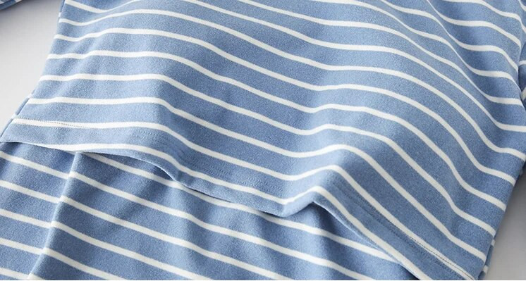 Naiste rinnahoidjatega pluus Rasedatele pikkade varrukatega triibulised imetamistopsid T-särk imetamiseks Raseda vabaaja talvepluusisärk