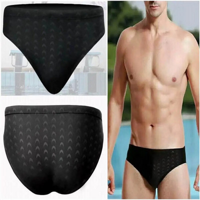 Trunchi de înot triunghi cu model piele de rechin, bărbați, plajă, piscină, costum de baie, respirabil, antrenament sportiv, pantaloni scurți de înot