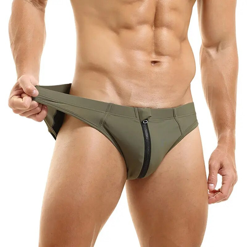 Ees avatud tõmblukuga püksid Meeste ujumisbikiinid ujumisriided Seksikad ujumispüksid meestele ujumistrikoo Desmiit ujumiskostüüm Rannapüksid Tanga