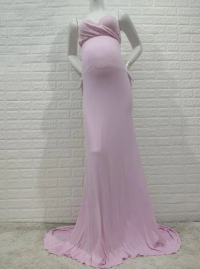 Rochii de maternitate fără mâneci piept joasă pentru ședință foto Recuzită fotografie sarcină Rochii maxi rochii pentru haine pentru femei însărcinate