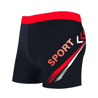 Férfi úszónadrágok 2023 divatos, széles karimájú Hot Spring férfi fürdőruha, gyorsan száradó nagyméretű boxer úszónadrág rövidnadrág