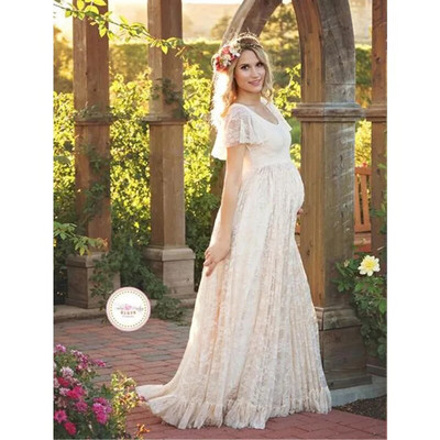 Trudnička haljina za fotografiranje Maxi haljina za trudničke haljine za fotografiranje Čipkana odjeća za trudnice Haljine Vestidos za snimanje