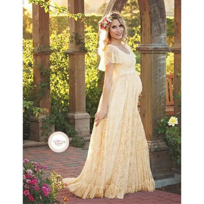 Trudnička haljina za fotografiranje Maxi haljina za trudničke haljine za fotografiranje Čipkana odjeća za trudnice Haljine Vestidos za snimanje