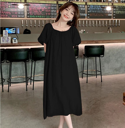 Ljetna odjeća za trudnice Haljine kratkih rukava Vanjska odjeća Jednobojna Elegantna haljina za trudnice Slatka odjeća za trudnice