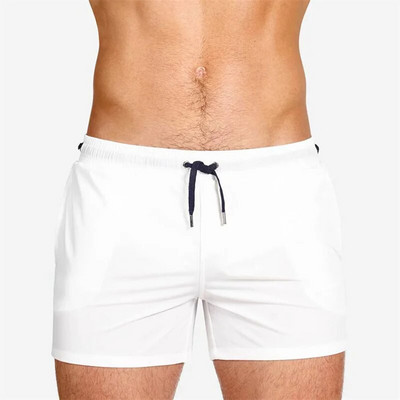 2023 nyári strandruha rövidnadrágok férfi sztreccs fürdőnadrágok, gyorsan száradó strandnadrágok hálós béléssel