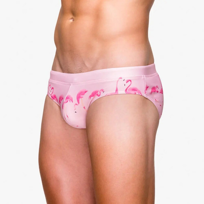 Kupaći kostim s printom ružičastog flaminga 2023. Muški kupaći kostim Seksi Push Up Pad Muške kratke hlače za kupanje Ljetna plaža zwembroek heren  kupaći kostim