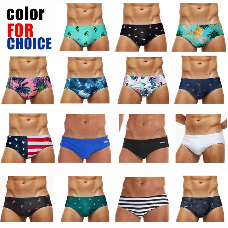 WS21 új nyári férfi úszó strand rövidnadrág szexi alacsony derekú szűk férfi fürdőruha szörf bikini fürdőnadrág rövidnadrág férfi fürdőruha