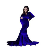 Grūtnieču nāriņas kleita bez pleciem Zelta samta grezna grūtniecības fotogrāfija Fotosesija grūtniecēm Ziemas maksi kleita