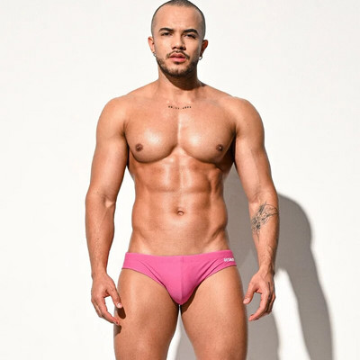 Jednobojni muški kratki kupaći kostim koji se brzo suši, muški seksi kupaći gaćice za treniranje, kratke hlače, prozračna odjeća za plažu za surfanje