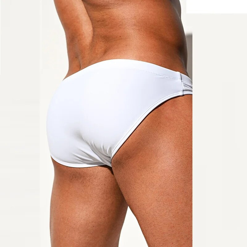 Jednobojni muški kratki kupaći kostim koji se brzo suši, muški seksi kupaći gaćice za treniranje, kratke hlače, prozračna odjeća za plažu za surfanje