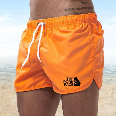 THE PORK FACE Vīriešu vasaras šorti Pludmales bikses Vīriešu šorti Ātri sausi sērfošanas peldēšanas apģērbi piejūras niršanas pārim vīriešu modeļi