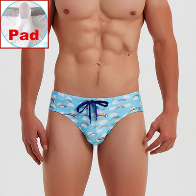  kupaći kostimi Muške Push Up Rainbow gaćice za kupanje Gaće Muško seksi donje rublje Kupaći kostimi Kupaće gaće Suring Bikini kratke hlače za plažu