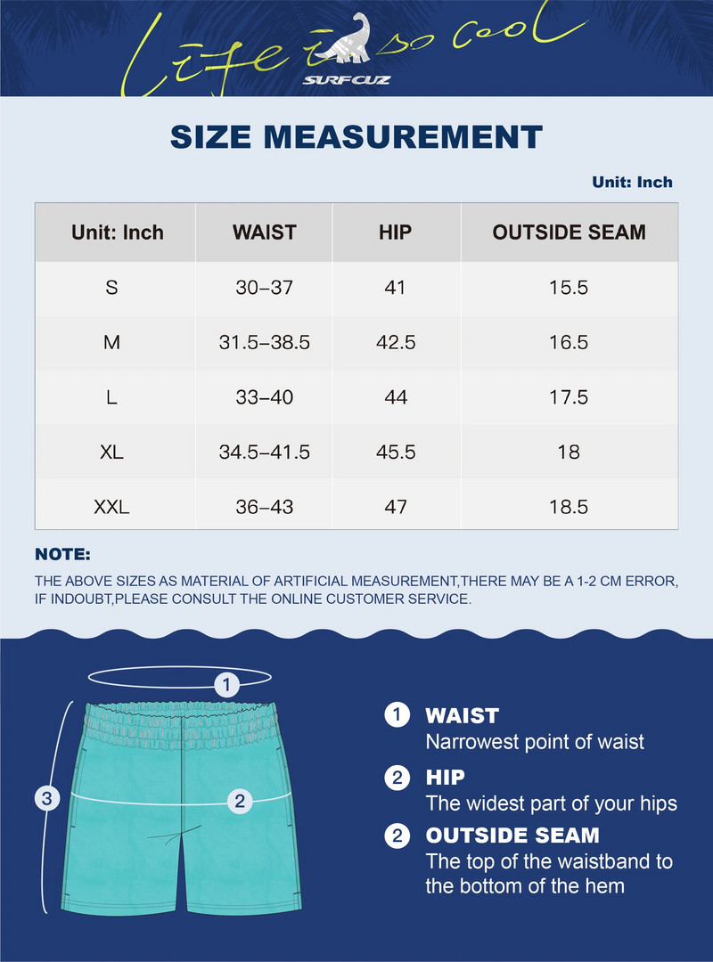 SURFCUZ Muške kratke hlače za kupanje Kratke hlače za plažu s džepom Ljetne kratke hlače za odbojku Brzosušeći kupaći kostimi Odjeća za plažu Kupaće gaće za muškarce