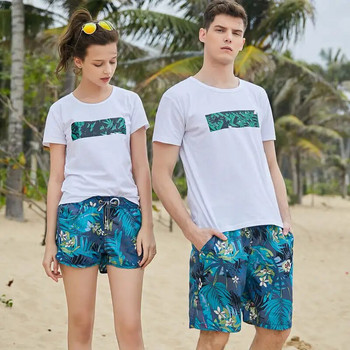 Σορτς μαγιό για ζευγάρια που ταιριάζουν Ανδρικά μαγιό Γυναικεία Μπλουζάκια για σέρφινγκ βερμούδα Σορτς για κολύμπι για το καλοκαίρι Quick Dry Beach
