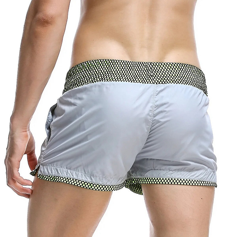 SEOBEAN zīmola vīriešu pludmales šorti, elpojoši ātri žūstoši neilona auduma dēļa šorti vīriešu peldbikses šorti