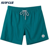 SURFCUZ Muške kratke hlače za kupanje s mrežastom podstavom Brzosušeće kratke hlače za plažu za muškarce Kupaći kostimi Kupaći kostimi Muške čvrste kupaće gaće