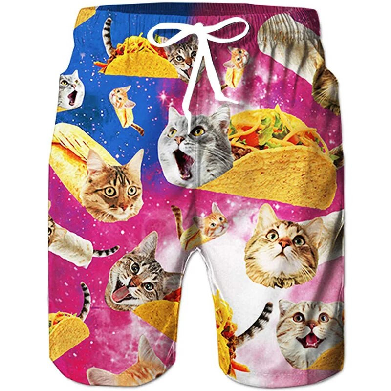 Kratke hlače za plažu Kupaći kostim Tropsko ljeto 2023. Ležerne muške kupaće hlače 3D Print Board Shorts Cool Ice Shorts ropa hombre hlače