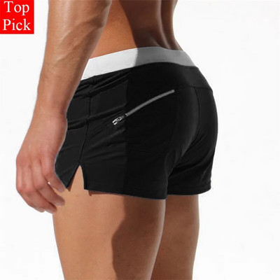 TOPPICK Ανδρικά μπλουζάκια μαγιό τσέπης Ανδρικά σέξι ανδρικά μαγιό Αθλητικά σορτς κολύμβησης Ανδρικά σλιπ Zwembroek Heren