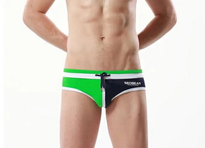 Besplatna dostava muške robne marke kupaće gaćice kupaći kostimi kratke gaćice bokserice patchwork boje niskog struka Ljeto Muško kupanje na plaži