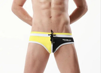 Besplatna dostava muške robne marke kupaće gaćice kupaći kostimi kratke gaćice bokserice patchwork boje niskog struka Ljeto Muško kupanje na plaži