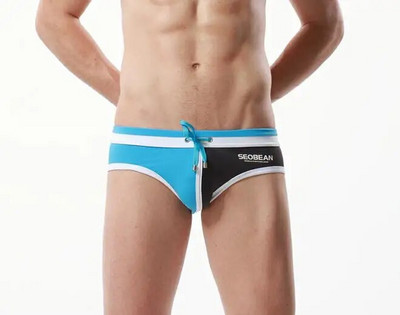 Besplatna dostava muške robne marke kupaće gaćice kupaći kostimi kratke gaćice bokserice patchwork boje niskog struka Ljeto Muško kupanje na plaži