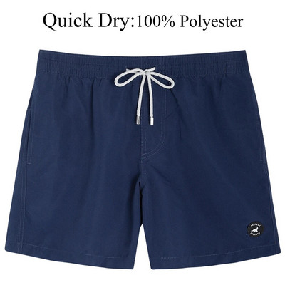 SURFCUZ Muške jednobojne kratke hlače za plivanje koje se brzo suše, kratke hlače za plažu s džepovima i mrežastom podstavom, muške ljetne kupaće gaće za surfanje