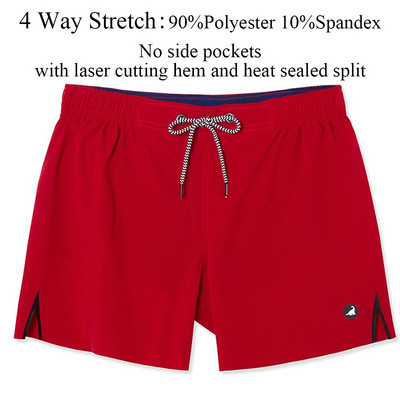 SURFCUZ Muške jednobojne kratke hlače za plivanje koje se brzo suše, kratke hlače za plažu s džepovima i mrežastom podstavom, muške ljetne kupaće gaće za surfanje