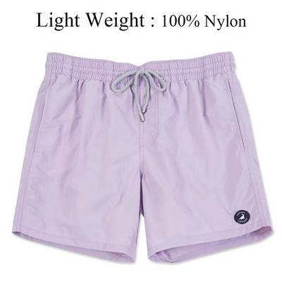 SURFCUZ Muške jednobojne kratke hlače za plivanje koje se brzo suše, kratke hlače za plažu s džepovima i mrežastom podstavom, muške ljetne kupaće gaće za surfanje