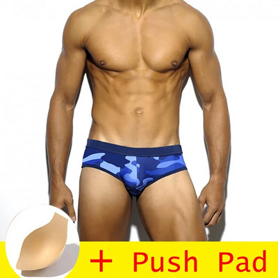 Seksi kupaći kostimi, muške gaćice s podloškom za guranje, kupaći kostim veće veličine, vodootporne kupaće gaće za kupanje, kratke kupaće hlače Sunga badpak 2019 novo