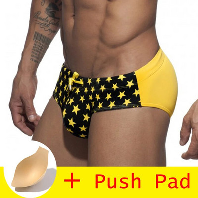 Seksi kupaći kostimi, muške gaćice s podloškom za guranje, kupaći kostim veće veličine, vodootporne kupaće gaće za kupanje, kratke kupaće hlače Sunga badpak 2019 novo