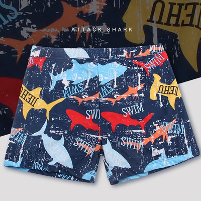 Vīriešu pusaudžu peldkostīmu komplekts ar apdruku, ātri nožūstoši peldšorti, boksercepure, cepure Beach Seaside, peldkostīmi, peldkostīmi ar spiedpogu