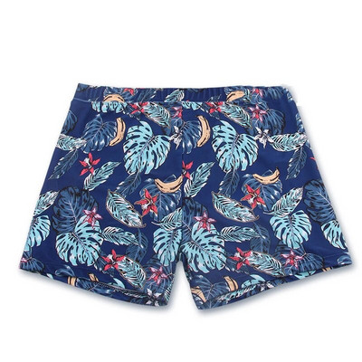 Vīriešu pusaudžu peldkostīmu komplekts ar apdruku, ātri nožūstoši peldšorti, boksercepure, cepure Beach Seaside, peldkostīmi, peldkostīmi ar spiedpogu