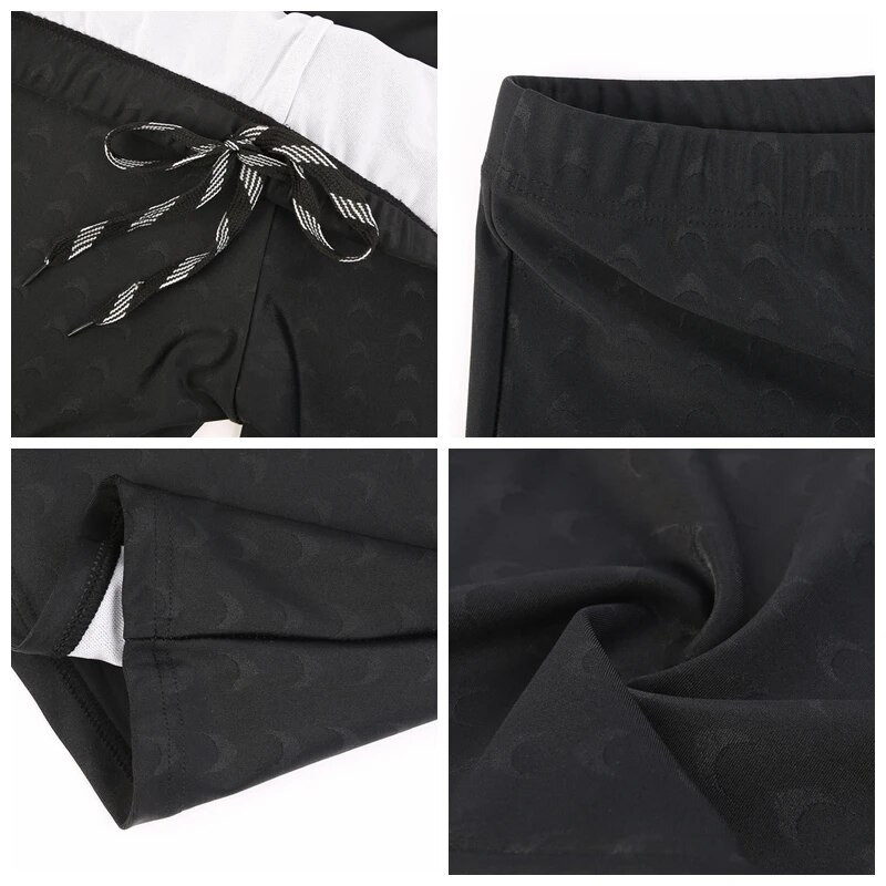 Muškarci Tinejdžeri Kratke kupaće hlače od morskog psa, elastične uske kupaće kostime za surfanje na plaži, kupaći kostim za bazen, brzo sušeće kupaće gaće