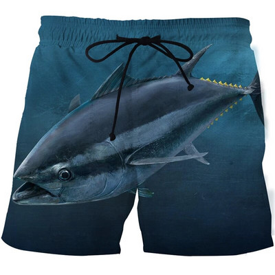 Férfi/női horgászat Beach shorts HD trópusi halak 3D nyomtatott úszósport nadrág szörf rövidnadrág férfi edzőterem szörfdeszka fürdőruha