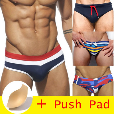 HIBUBBLE 17 stiluri de costume de baie pentru bărbați, cu push pad, costum de baie sexy, trunchi de baie impermeabili pentru baie, pantaloni scurți de baie Sunga Hot