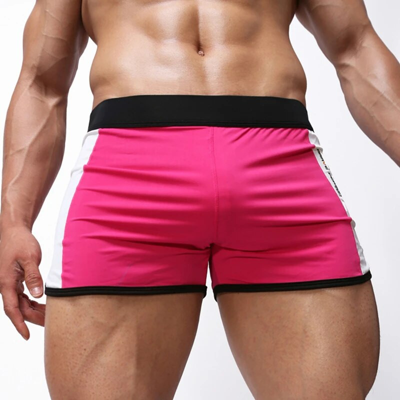 Brave Person Muške sportske kratke hlače za kupanje za plažu Najlonske elastične tanke hlače za trčanje Trenirke za fitness Kratke hlače za kućnu teretanu Muške kratke hlače za dasku