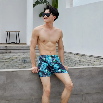 Dideli šortai Paplūdimio kelnės suaugusiems Maudymosi kelnaitės Vyriškos skaitmeninės spausdintos maudymosi lagaminai Didelis plokščias kampas, kad būtų išvengta gėdos