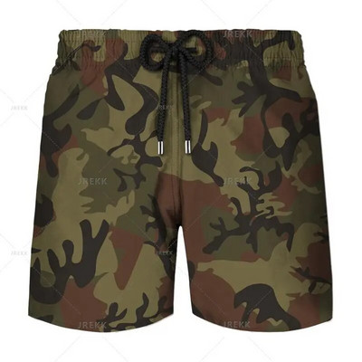 Ljetne muške kratke hlače za plažu s brzim sušenjem, kupaći kostimi, modne muške kupaće hlače, kamuflažni 3D ispis, sportske kratke hlače za fitness, odjeća za plažu