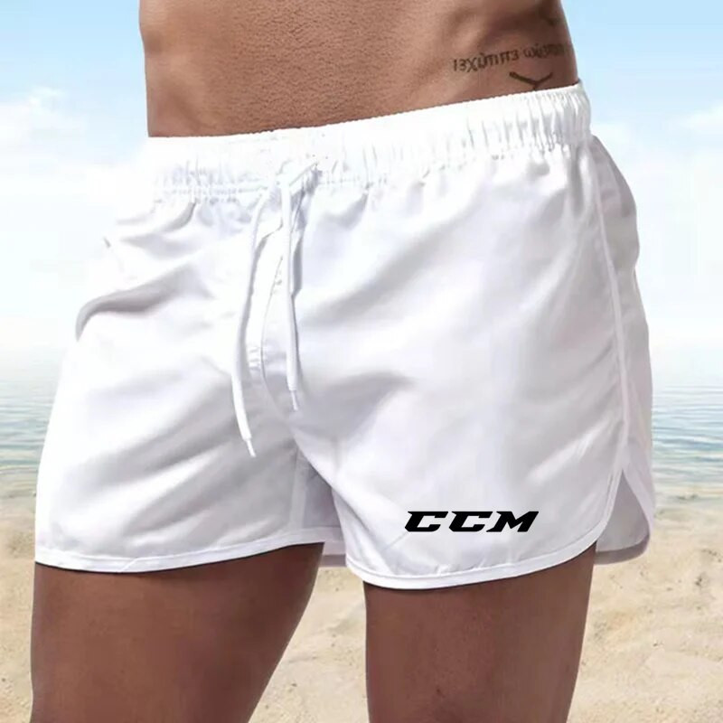 Ανδρικά μαγιό CCM Brand Μαγιό Stretch μαγιό μπαούλα Quick Dry Σορτς παραλίας με κορδόνι μπόξερ Σλιπ ποδόσφαιρο προπόνηση τένις κοντά
