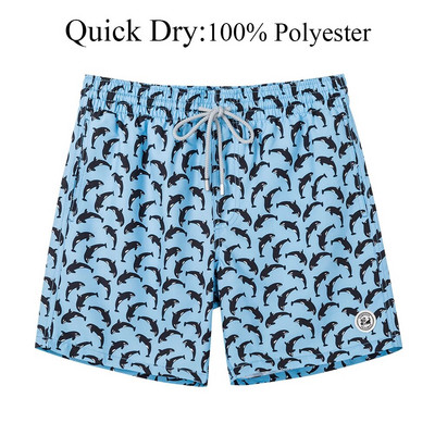 SURFCUZ Vīriešu peldšorti Vasaras peldkostīmi Skriešanas peldkostīmi ar tīklveida oderi Quick Dry Beach Board Šorti Peldbikses vīriešiem