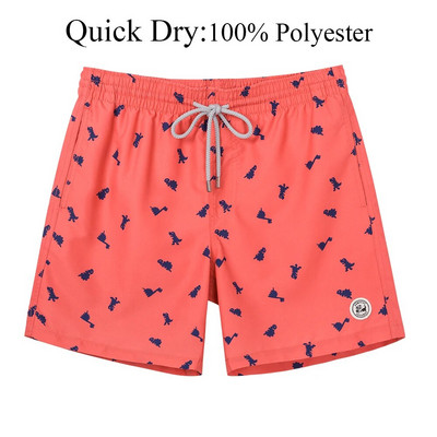 SURFCUZ Vīriešu peldšorti Vasaras peldkostīmi Skriešanas peldkostīmi ar tīklveida oderi Quick Dry Beach Board Šorti Peldbikses vīriešiem