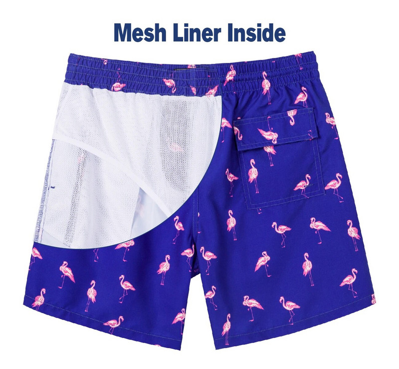 SURFCUZ Vīriešu peldšorti Vasaras peldkostīmi Skriešanas peldkostīmi ar tīklveida oderi Quick Dry Beach Board Šorti Peldbikses vīriešiem