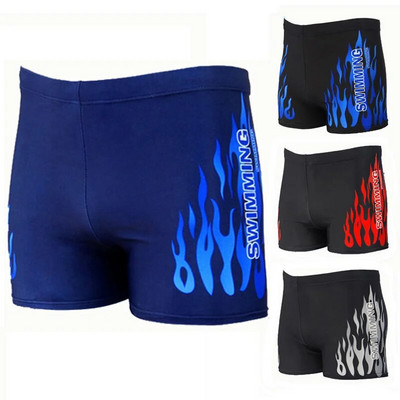 Vīriešu peldkostīmi Peldkostīmi Vīriešu peldšorti Peldbaseina čemodāni Pludmales Biksītes Flame Boxer Badpak Maillot De Bain Homme