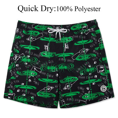 SURFCUZ vīriešu peldbikses vasaras pludmales dēļa šorti ar sieta oderi Quick Dry Dry vīriešu peldkostīmi sērfošanas peldšorti