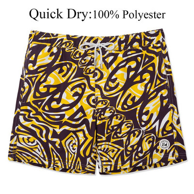 SURFCUZ vīriešu peldbikses vasaras pludmales dēļa šorti ar sieta oderi Quick Dry Dry vīriešu peldkostīmi sērfošanas peldšorti