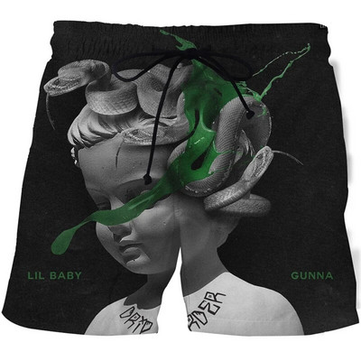 Slikarska umjetnost 3D printanje Muški kupaći kostimi Kratke hlače za kupanje Gaće Kratke hlače za plažu Plivačke hlače Kupaći kostimi Muški sportovi za trčanje