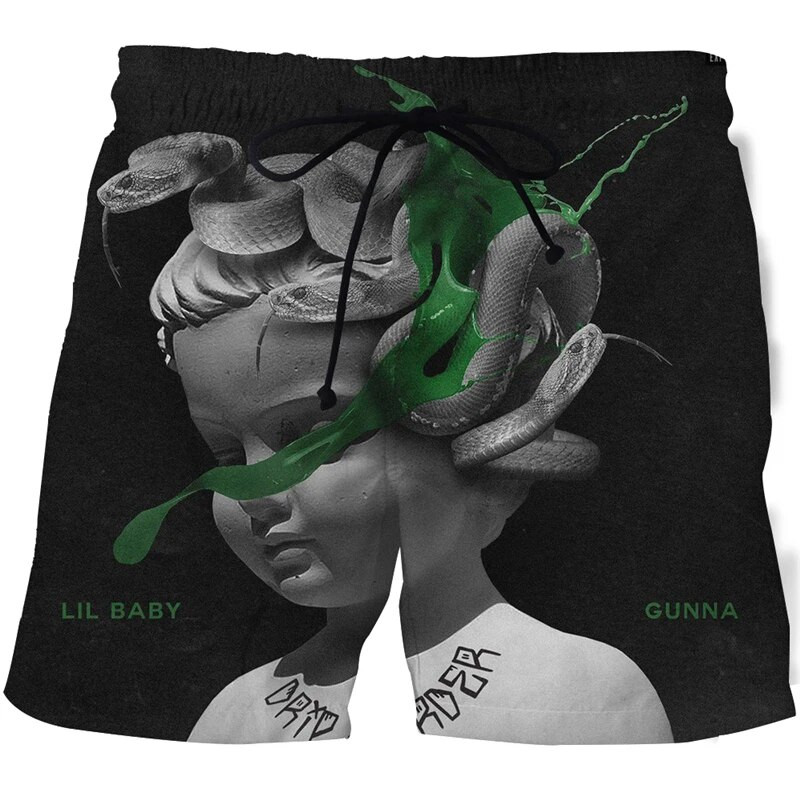 Slikarska umjetnost 3D printanje Muški kupaći kostimi Kratke hlače za kupanje Gaće Kratke hlače za plažu Plivačke hlače Kupaći kostimi Muški sportovi za trčanje