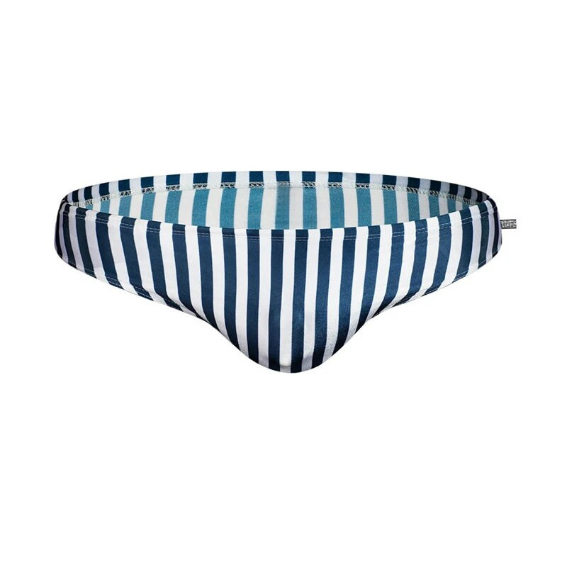 Seksualūs vyriški maudymosi kostiumėliai kelnaitės Trikampis maudymosi kostiumėlis žemu juosmeniu Šortai Maudymosi kelnaitės Dryžuotos maudymosi kelnės Madingi paplūdimio drabužiai Bokseriai 2020 m.