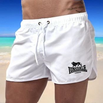 Мъжки плажни къси панталони Бързосъхнещи бански панталони Ежедневни къси панталони за бягане във фитнес зала Луксозни щамповани къси панталони за сърфиране с движение